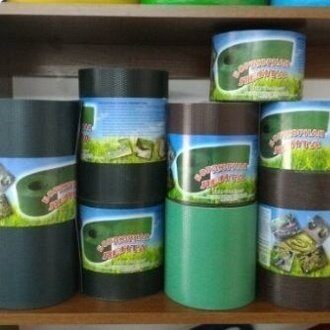 Бордюрная лента 10см*10м зеленая (ГеоПласт)(4шт)