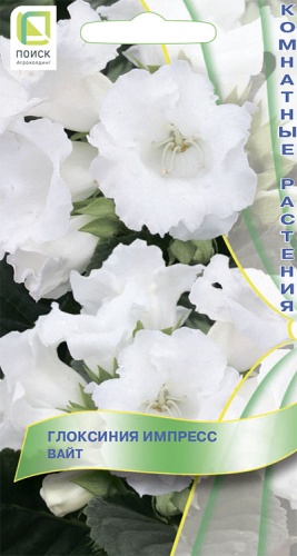 Глоксиния ИМПРЕСС Вайт 5шт (Поиск)