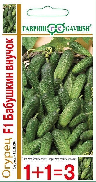Огурец Бабушкин внучок F1 серия 1+1 20шт (Гавриш)