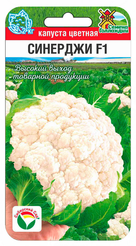 Капуста цветная Синерджи F1 10шт (Сиб Сад)