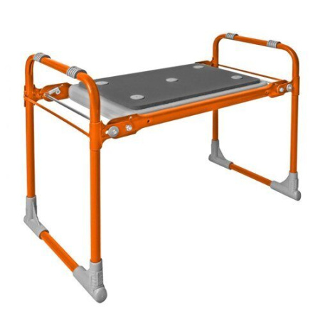 Скамейка садовая с мягким сиденьем оранжевая (СКМ)