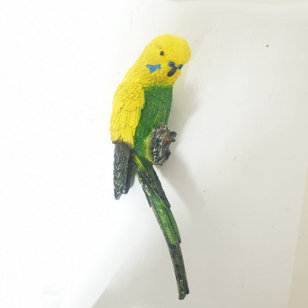 Садовая фигура Навес Попугай желто зеленый 10962 (28см) (ВПС)