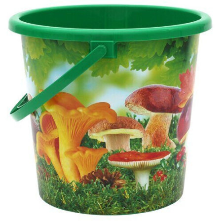 Ведро 10л пласт Грибы (ВМС)(10шт) 