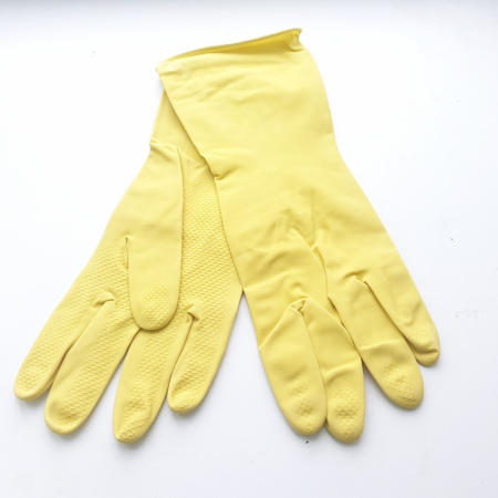 Перчатки резиновые хозяйственные М (12шт) (Сиб Сад)